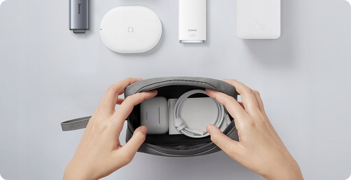 BASEUS SASZETKA TORBA ETUI ORGANIZER PODRÓŻNY WODOODPORNY ELEKTRONIKĘ