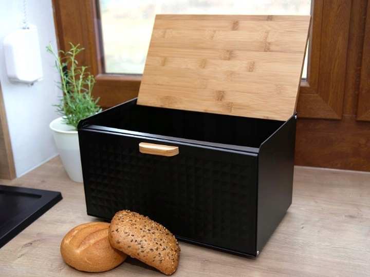 Chlebak w zestawie z 3 pojemnikami Czarny BB-1627