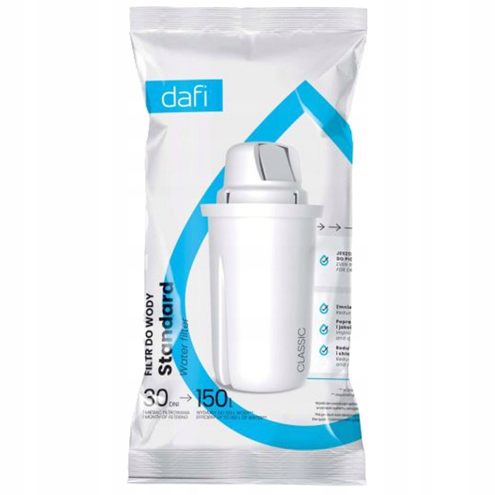 6 sztuk Filtr Dafi Classic wkład do dzbanka filtrującego wodę Standard