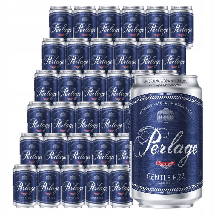 Woda Mineralna niskosodowa Cisowianka PERLAGE 36x0.33 L puszka