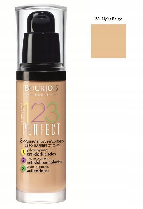 Bourjois 123 Perfect Podkład kryjący 30 ml - 53 Light Beige