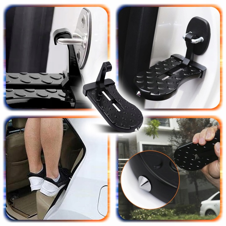 2W1 MOCNY STOPIEŃ DO SAMOCHODU AUTA PODEST DO BAGAŻNIKA DACHOWEGO + ZBIJAK