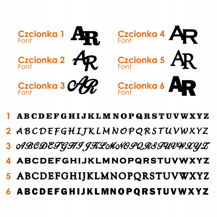 Spinki do mankietów inicjały Litera Litery Prezent