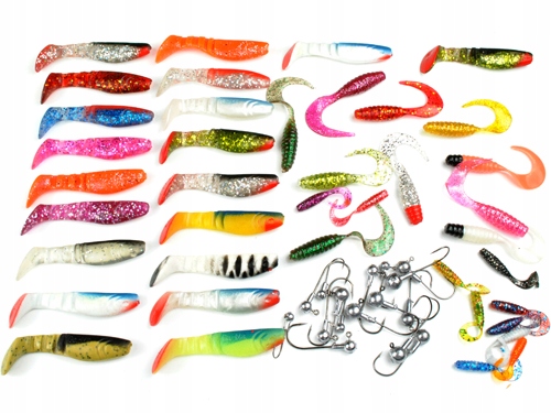 ZESTAW wędkarski SPINNING jaxon WĘDKA 2,4m kołowrotek +58 elementów Z45