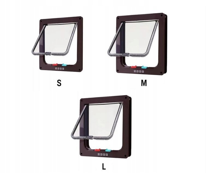 Drzwiczki KLAPA na drzwi dla Kota Psa do 6KG L