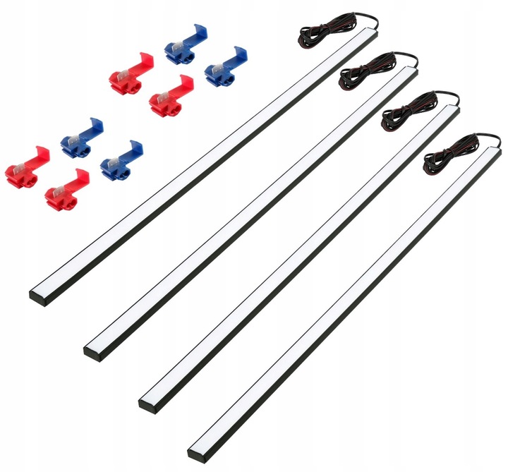Oświetlenie LED kabiny paki busa auta 4x100cm PL12