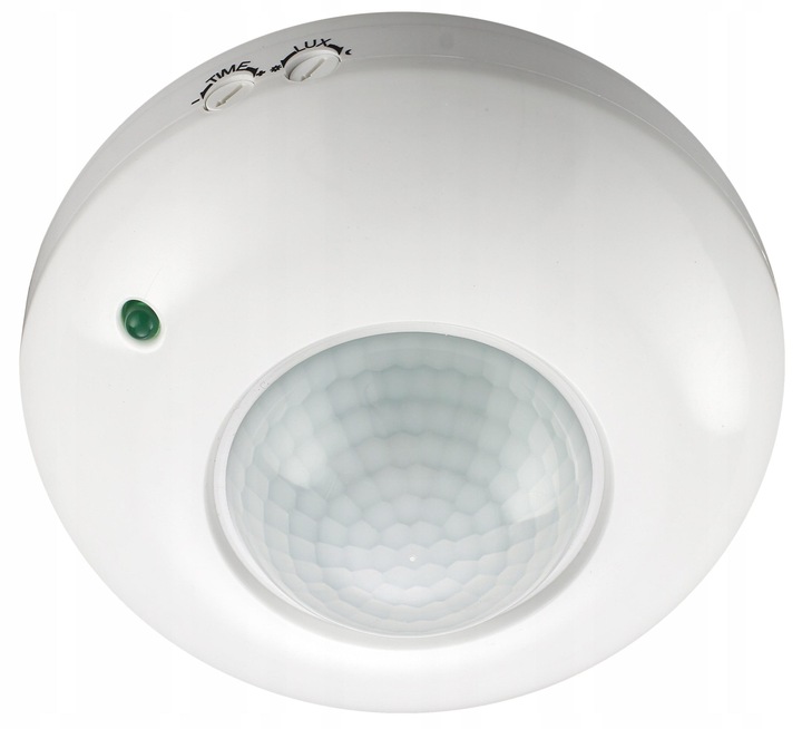 CZUJNIK RUCHU NATYNKOWY DO LED SUFITOWY PIR 360°