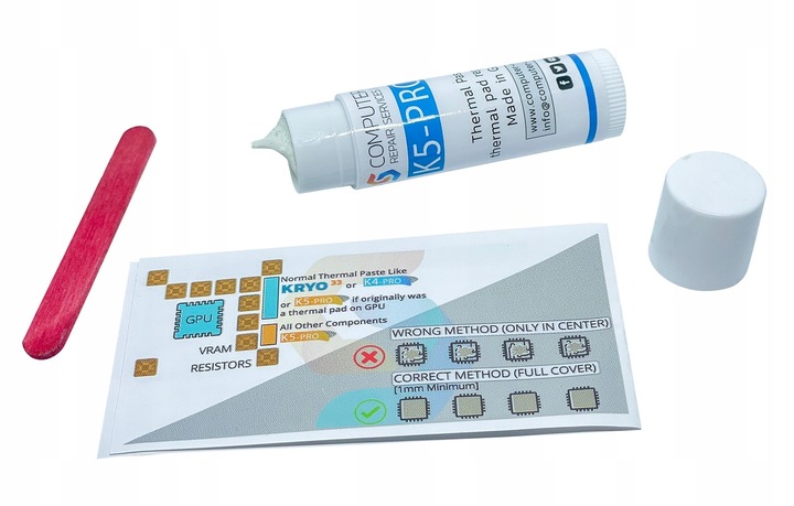 K5 PRO Viscous Therma Paste w płynie Podkładka termiczna 10g