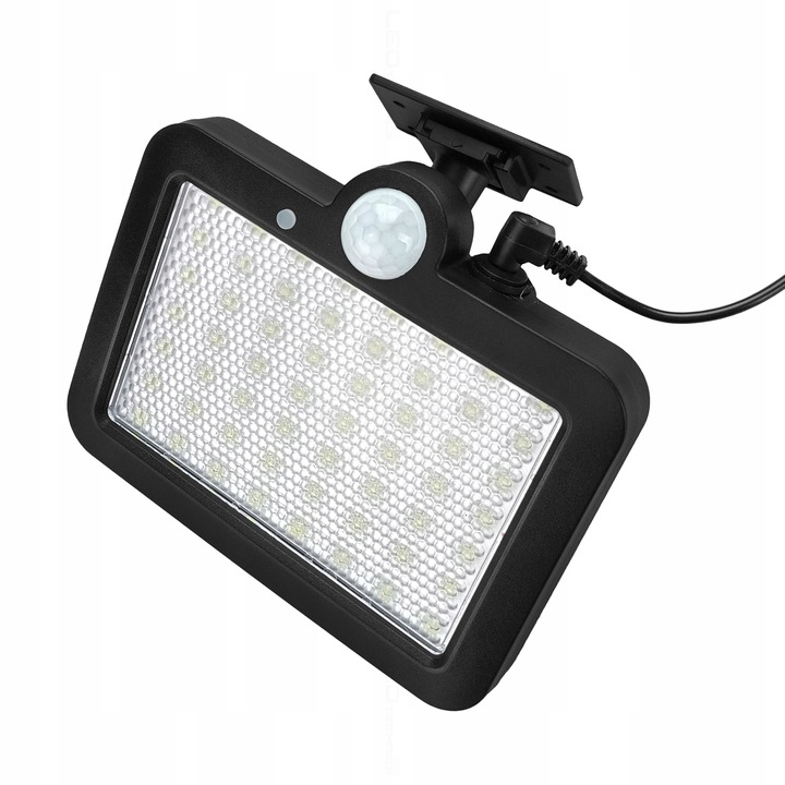 Lampa solarna LED czujnik ruchu zmierzchu Naświetlacz zewnętrzny PIR