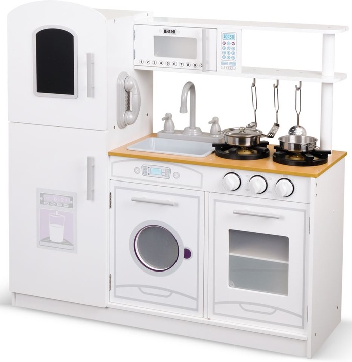 DUŻA KUCHNIA DREWNIANA Kuchenka Dzieci INTERAKTYWN