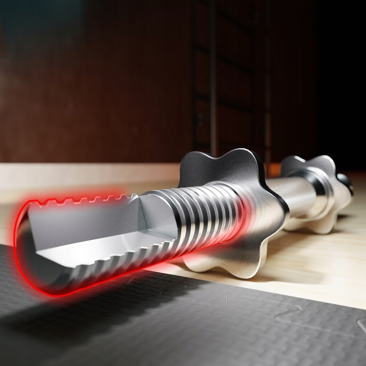 Gryf prosty 150cm stalowy pełny odlew 30mm do obciążeń sztangi zaciski