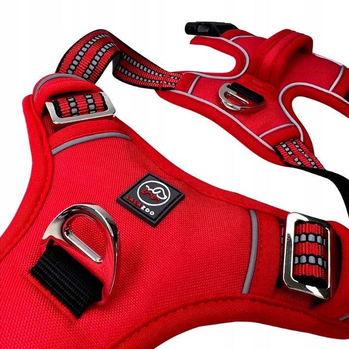 MOCNE SZELKI GUARD dla psa ALASKA odblask red M