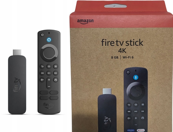 Amazon Fire TV Stick 4K 2024 PL Odtwarzacz multimedialny NETFLIX HBO