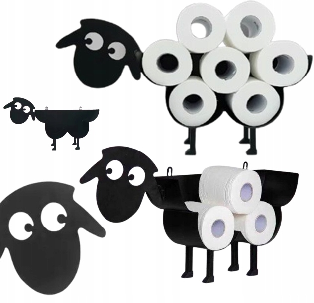 STOJAK UCHWYT STOJAK BARAN OWCA WIESZAK NA PAPIER TOALETOWY DO WC ŁAZIENKI