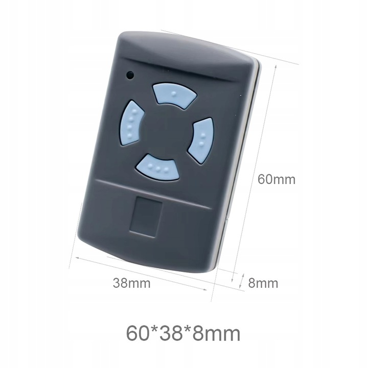 PILOT DO BRAMY HORMANN 868MHz ZAMIENNIK HSM2 HSM4 4 KANAŁOWY NOWY MODEL v2