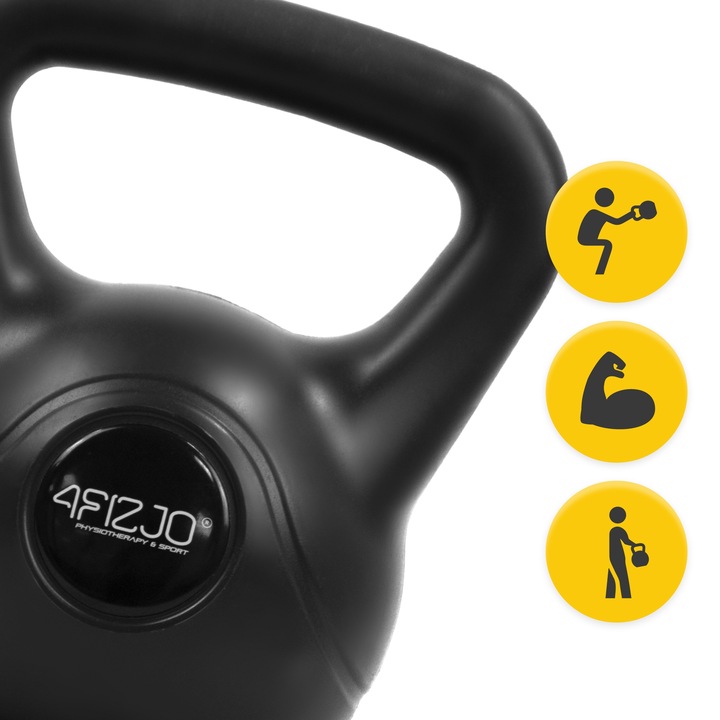 KETTLEBELL KETTLE 8 KG KULA ODWAŻNIK HANTLA CIĘŻAR DO ĆWICZEŃ FITNESS BELL