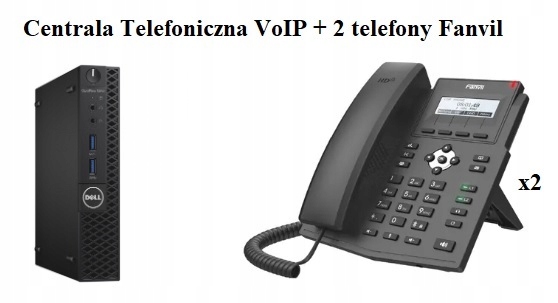 Centrala telefoniczna VOIP PBX +2tel +konfiguracja