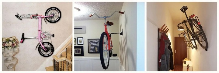 STOJAK WIESZAK NA ROWER NA ŚCIANĘ UCHWYT ROWEROWY HAK UDŹWIG DO 30 KG