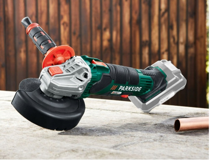 Akumulatorowa szlifierka kątowa Parkside 20V PWSA
