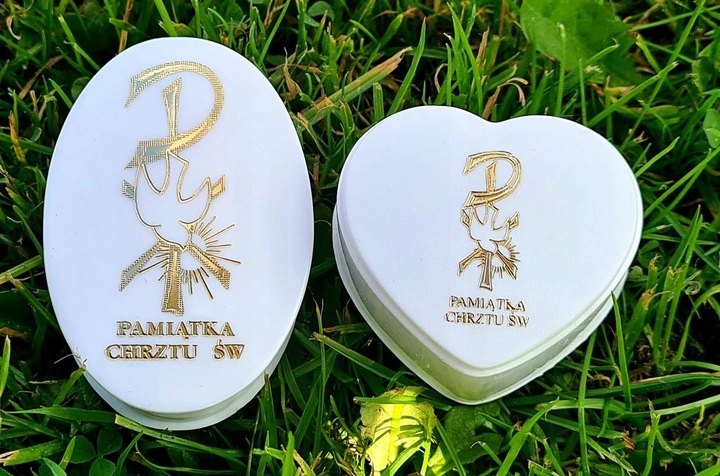 SREBRNY ŁAŃCUSZEK I MEDALIK KOMUNIA CHRZEST 50 CM