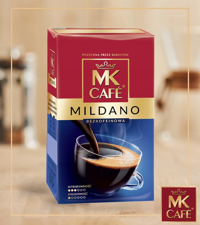 4 x Kawa mielona bezkofeinowa MK CAFE MILDANO 0,25 + videobook GRATIS