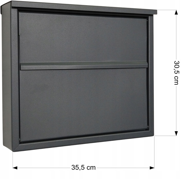 SKRZYNKA NA LISTY MONO C4 - PRODUKT POLSKI - ANTRACYT - SKRZYNKA