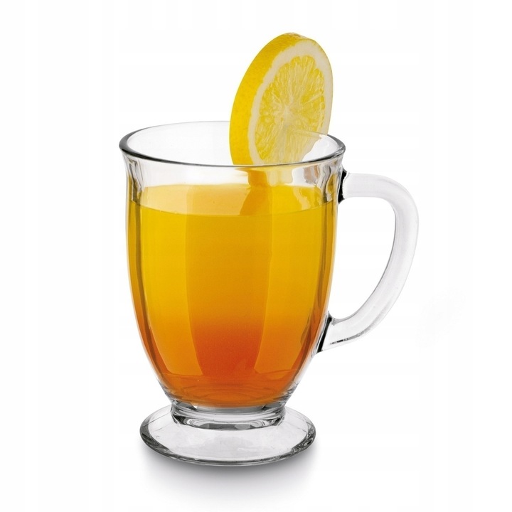 Szklane KUBKI DO KAWY HERBATY szklanki DO NAPOJÓW 6xKUBEK CARLO 450ml Tadar