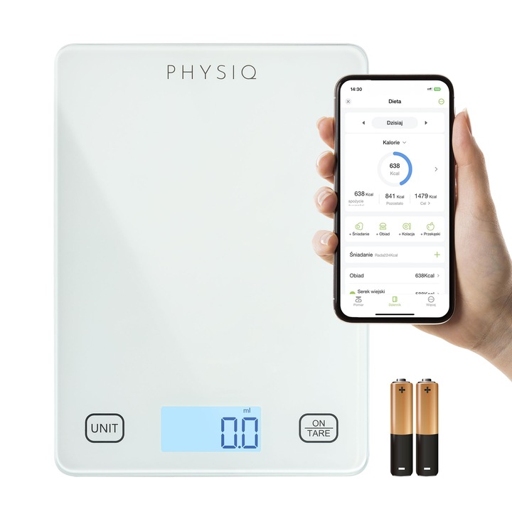 Waga Kuchenna Elektroniczna Precyzyjna 1g Wyświetlacz Aplikacja