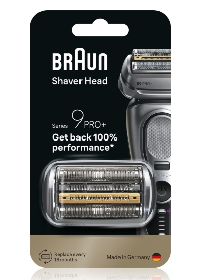 Oryginalna głowica do golarki Braun Series 9 Pro+ srebrna 96M