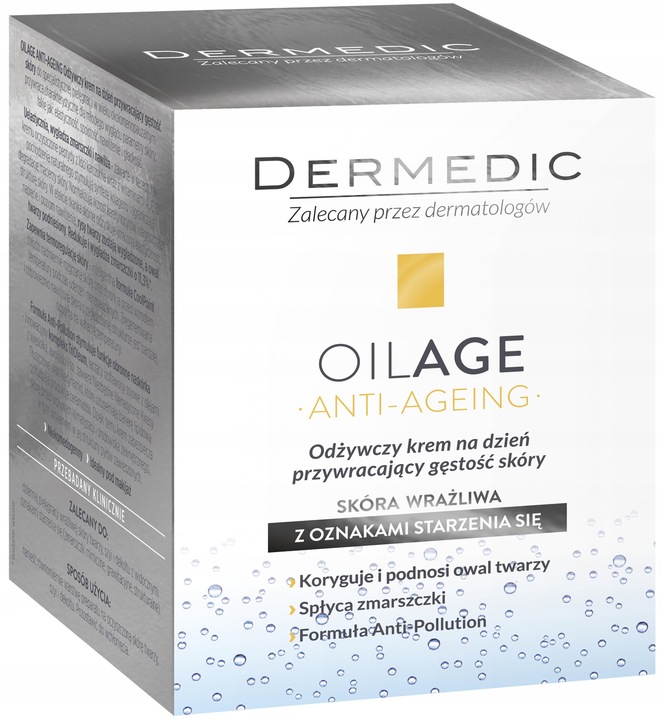 Dermedic Oilage Krem do twarzy Odżywczy + Krem pod oczy Przeciwzmarszczkowy