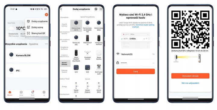 OBROTOWA KAMERA ZEWNĘTRZNA WIFI IP 2MP+2MPx WQHD ŚLEDZENIE AUDIO TUYA SMART