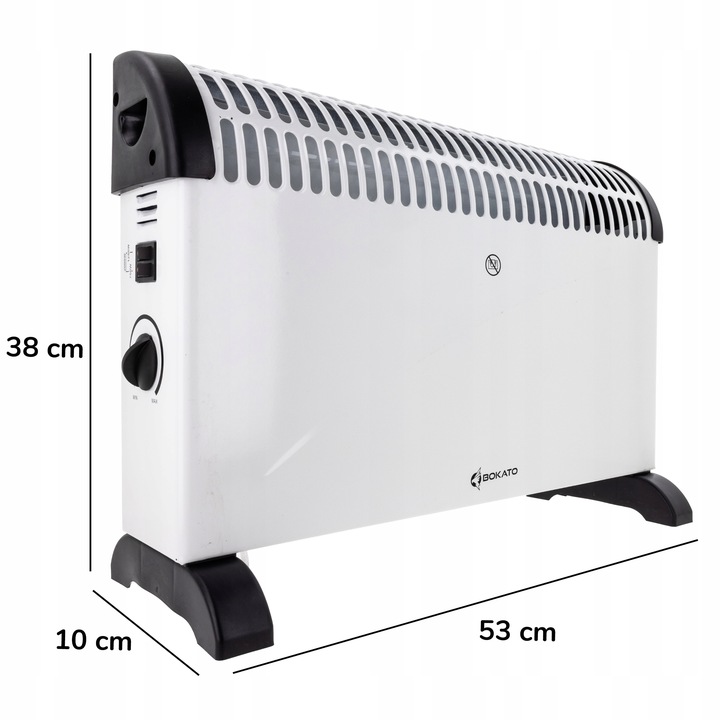 GRZEJNIK ELEKTRYCZNY ENERGOOSZCZĘDNY BIAŁY KONWEKTOROWY 2000W