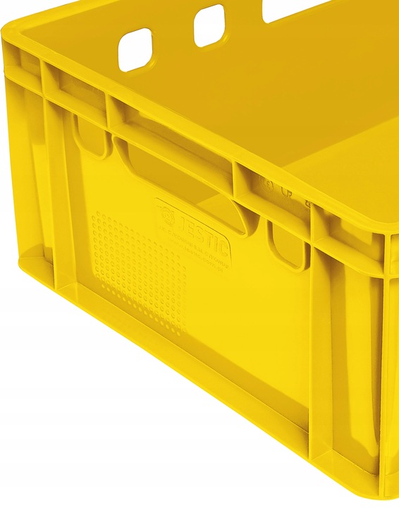 SKRZYNKA POJEMNIK EURO E2 ŻÓŁTA PLASTIKOWA MOCNA