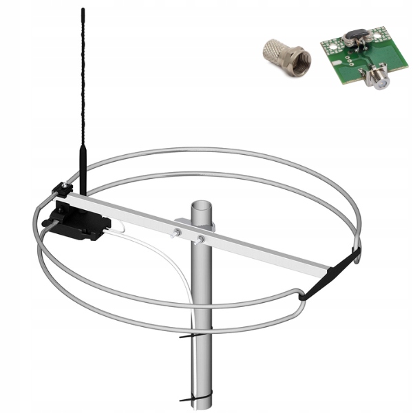 Antena radiowa zewnętrzna DL-1 RUZ B PM dookólna FM symetryzator Dipol