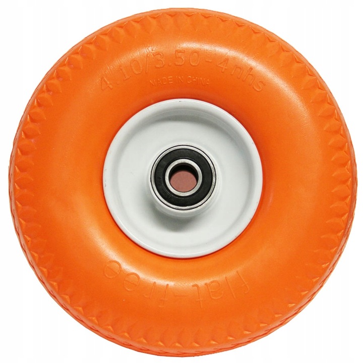 KOŁO do wózka 4.10 3.50-4 350x4 PEŁNE PU fi 20 mm