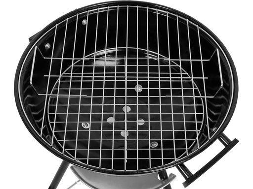 GRILL WĘGLOWY OGRODOWY OKRĄGŁY Z POKRYWĄ POPIELNIK