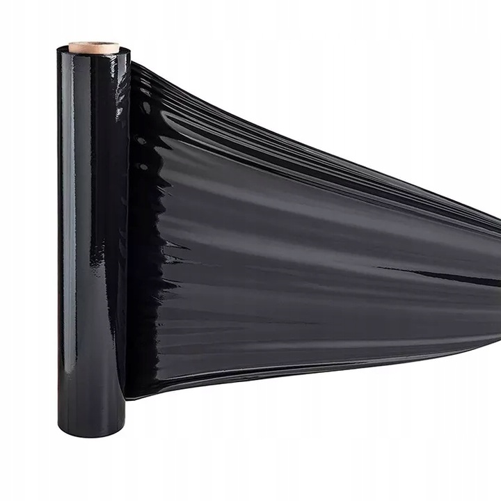 STRECZ folia 3kg CZARNA 2,7kg netto folii 23mic x1