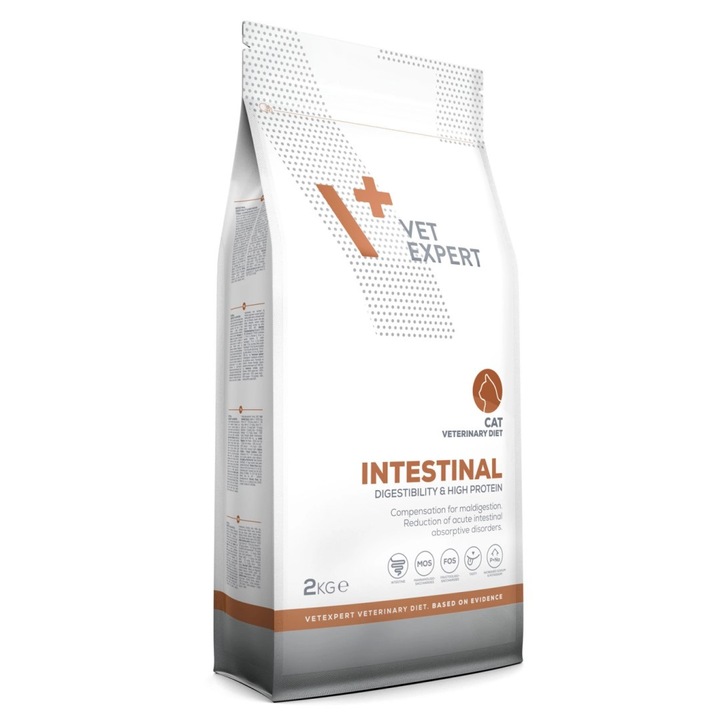 Vet Expert Intestinal 2kg Sucha Karma Dla Kotów z Zaburzeniami