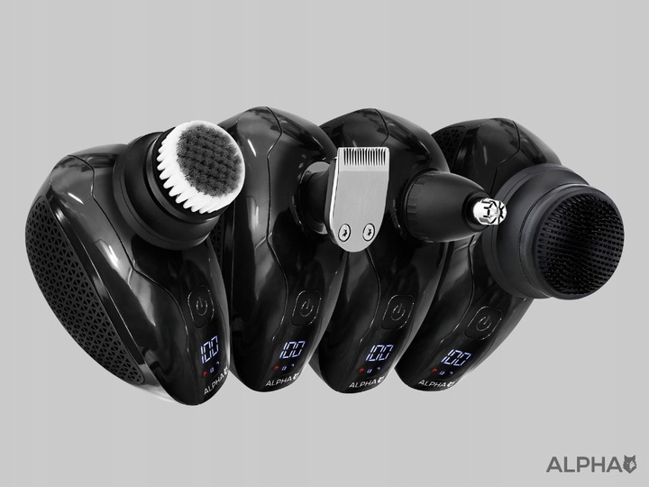 Golarka Męska Alpha 5W1 Maszynka + Trymer do Golenia Brody, Włosów i