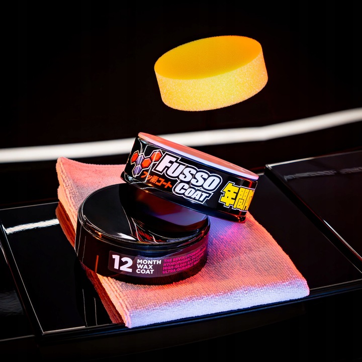 Wosk Samochodowy SOFT99 FUSSO BLACK Wosk Do Samochodu Lakieru Auta Hydro