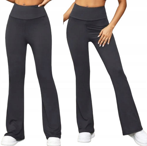 Damskie kryjące legginsy push-up modelujące wysoki stan dzwony s/m