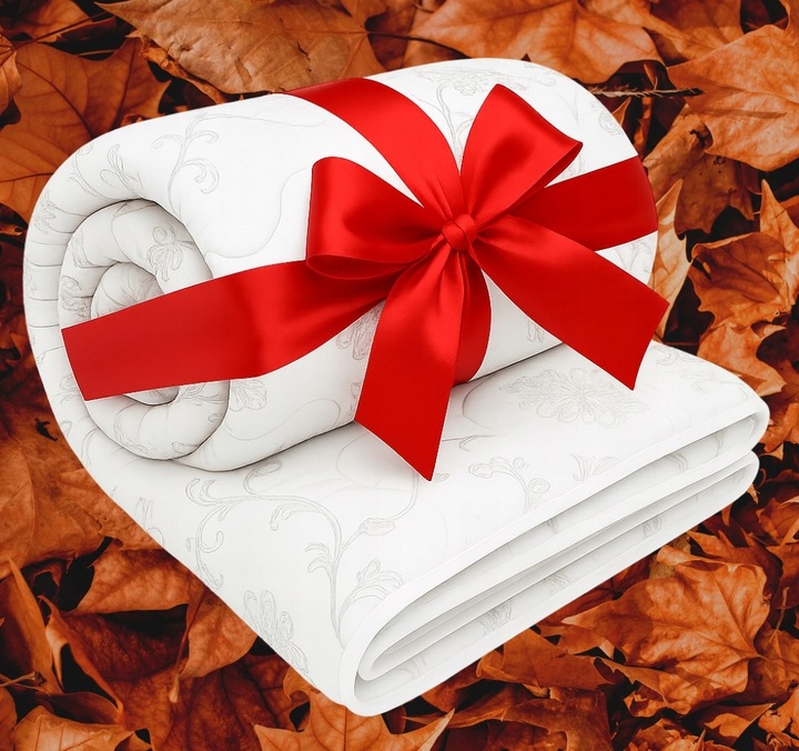 Kołdra na jesień 220x200 Całoroczna Ciepła Puszysta Kwiaty Polska Jakość