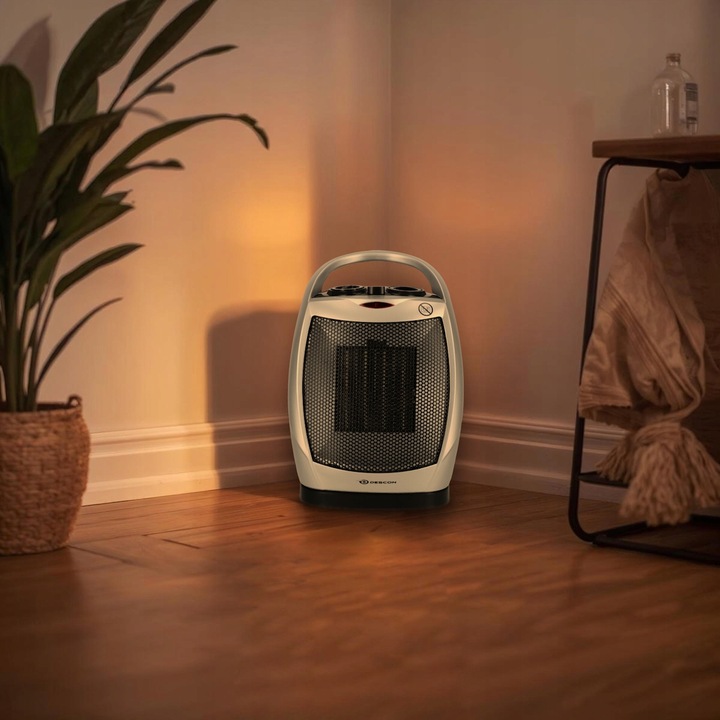 TERMOWENTYLATOR FARELKA GRZEJNIK ELEKTRYCZNY CERAMICZNY Z TERMOSTATEM