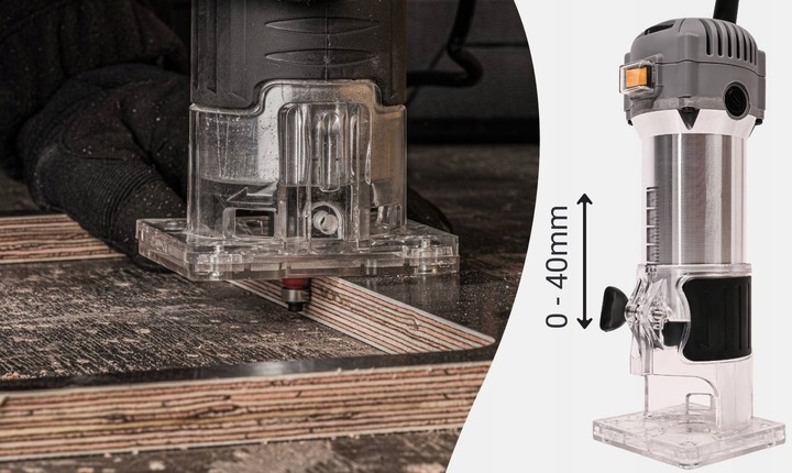 Frezarka górnowrzecionowa 800W do drewna pionowa ręczna do krawędzi