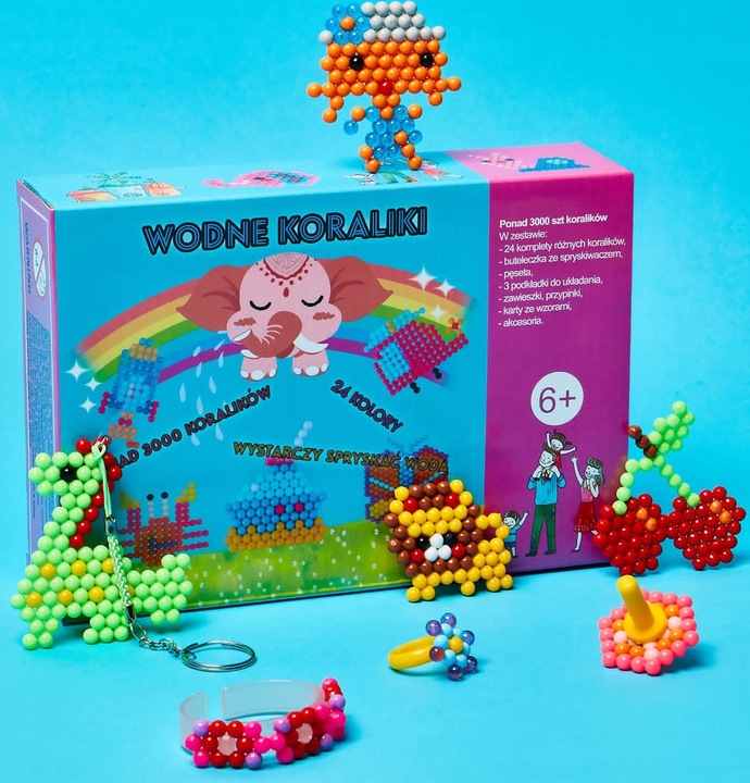 Koraliki Wodne Duży Zestaw do Tworzenia Bransoletek Biżuterii z Akcesoriami