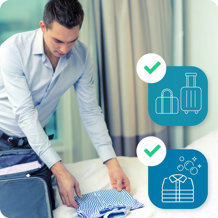 Parownica do ubrań 1500W Steamer parowy Żelazko parowe ZESTAW 32g/min