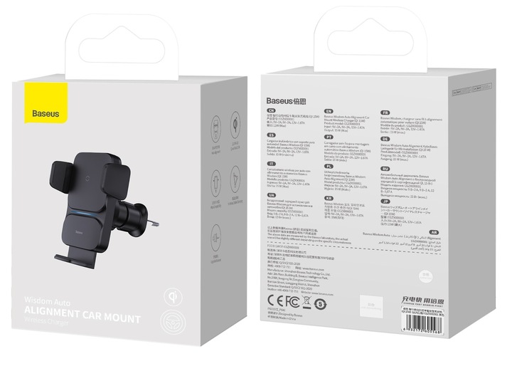 BASEUS UCHWYT SAMOCHODOWY ŁADOWARKA INDUKCYJNA 15W