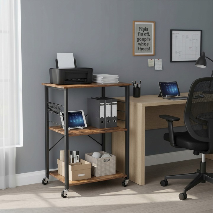 SZAFKA MOBILNA REGAŁ NA KÓŁKACH PÓŁKA WÓZEK STOLIK DO KUCHNI SALONU