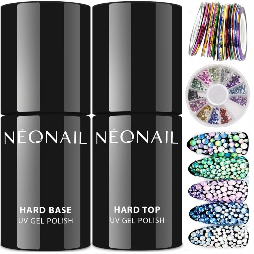 NEONAIL Zestaw: Hard Base 7,2ml + Hard Top 7,2ml