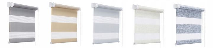 ROLETA DZIEŃ I NOC 35x150 CM Z NAPINACZEM KOLORY